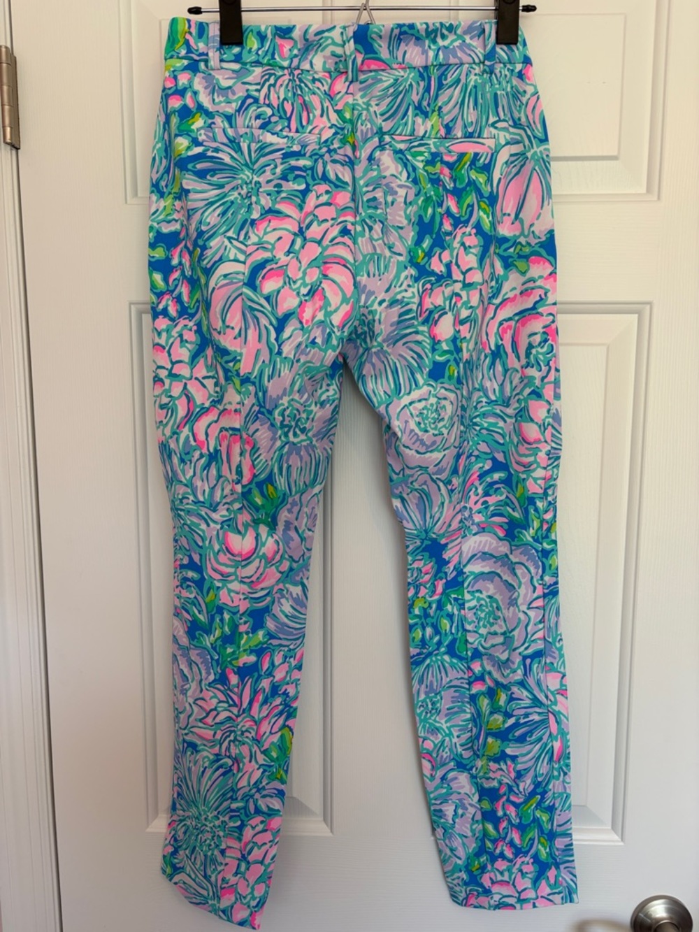 Lilly Pulitzer Kelly High Rise Knit Skinny Ankle Pant in Full Bloom, Size 4 - Picture 4 of 7